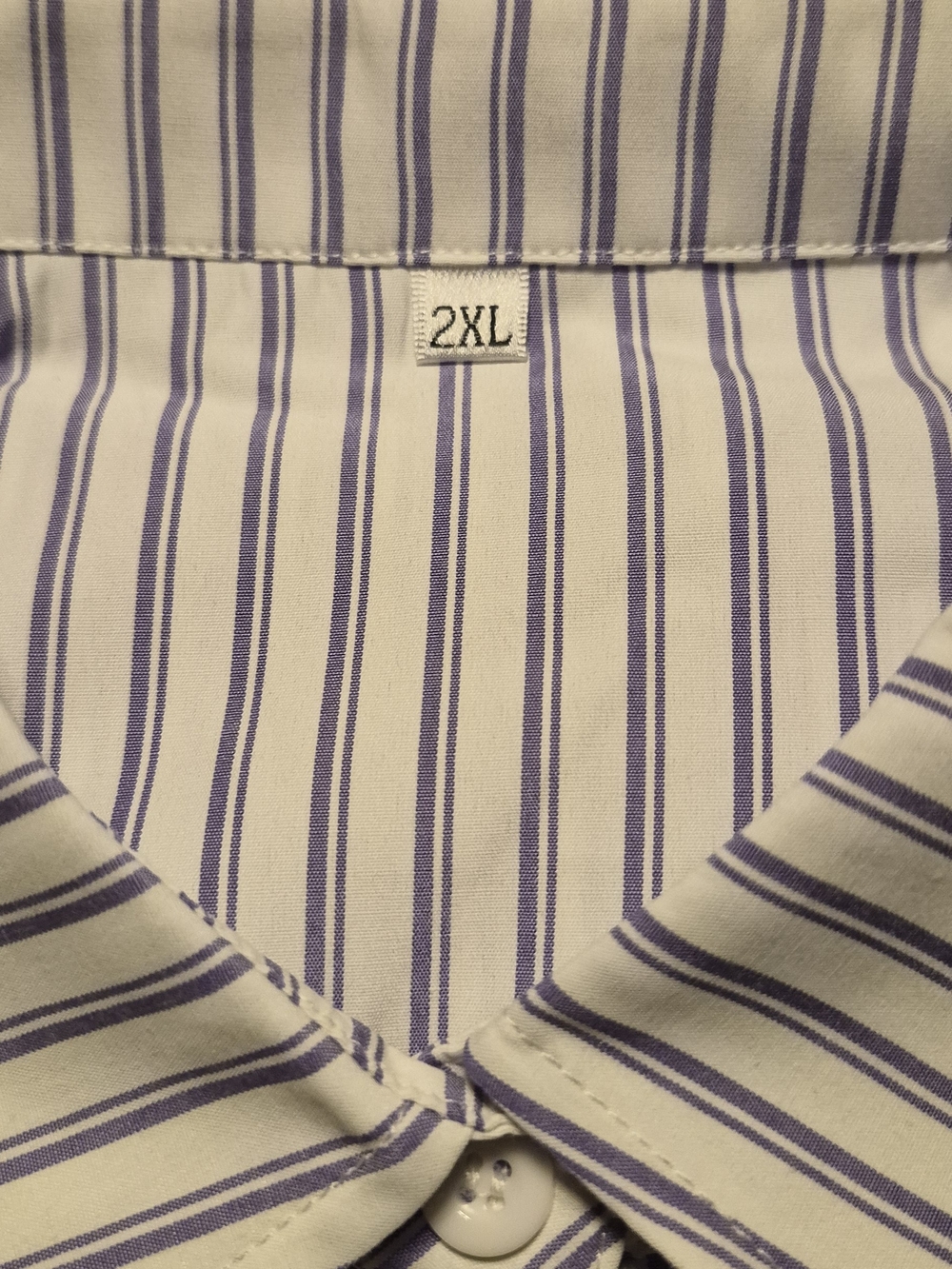 Womens Oversized Button Down Striped Smocked Cuff Long Sleeve Blouse - NWOT - Picture 7 of 8
